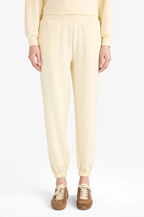 Beli Lastikli Basic Düz Uzun Pijama Altı-Fall in Love