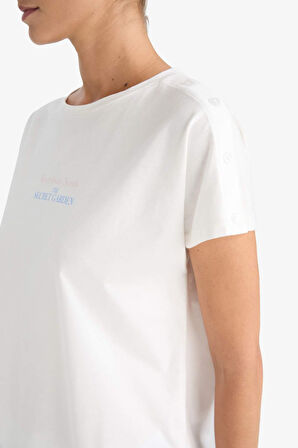 Pijama Takımı Regular Fit Kısa Kollu Üst Kareli Alt-Fall in Love