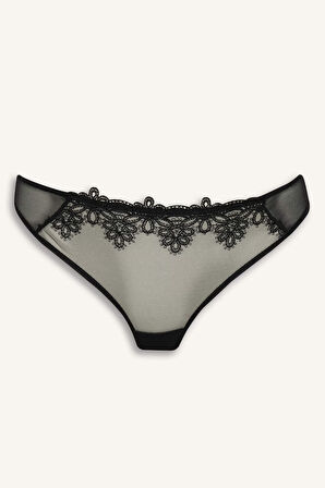 Dantel Detaylı Tül Brief Külot-Fall in Love