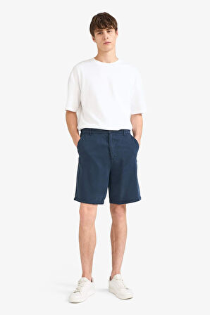 Relax Fit Tensel Bermuda Şort
