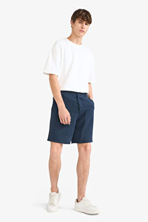 Relax Fit Tensel Bermuda Şort