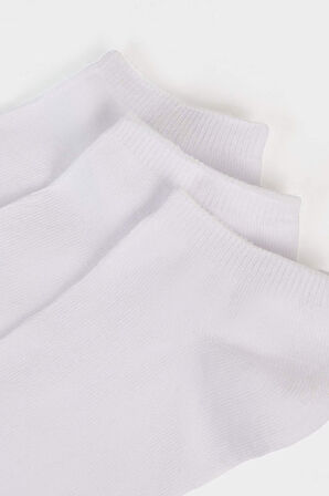 Kadın 3'lü Pamuklu Patik Çorap