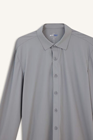 DeFactoFit Slim Fit Dar Kesim Uzun Kollu Gömlek