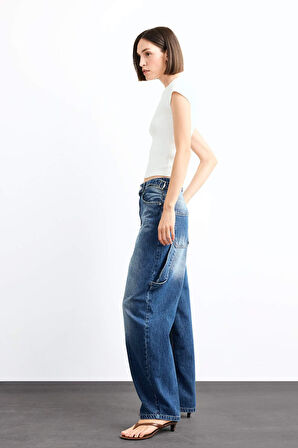 Baggy Fit Jean Pantolon