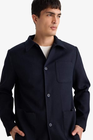 DeFacto Relax Fıt Pamuk Astarlı Çapraz Dokuma Blazer Ceket G5899AX25WNNV86