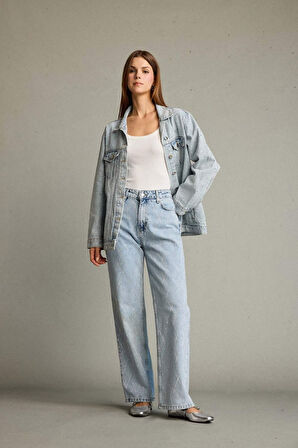 Relax Fit Geniş Bol Paça Jean Pantolon 