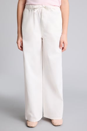 DeFacto %100 Pamuk Wıde Leg Düz Paça Gabardin Pantolon Kız Çocuk G0604A826SMWT34