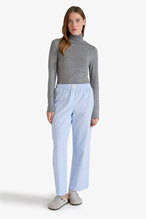 Modal Kaşmir Yumuşak Dokulu Balıkçı Yaka Uzun Kollu Üst-Fall in Love