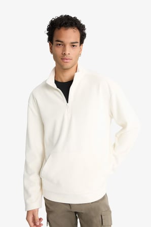 DeFacto REGULAR FIT Yumuşak Tuşe Kadife Sweatshirt F2352AX25WNER105