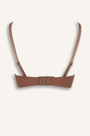 Yarım Dolgulu Micro Kaplı Yarım Dolgulu Balenli Tişört Bra Fall in Love