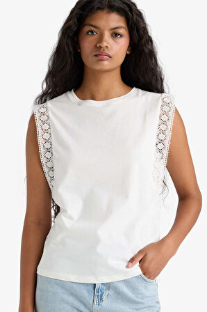 Regular Fit Bisiklet Yaka Penye Atlet