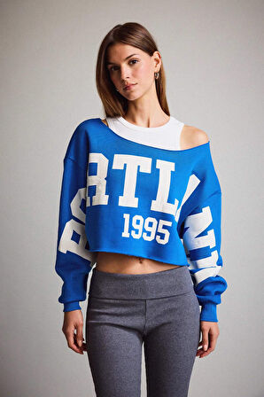 Kayık Yaka Sweatshirt