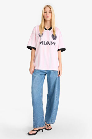 Coool MLS Oversize Geniş Kalıp Sırt Baskılı Kısa Kollu Tişört