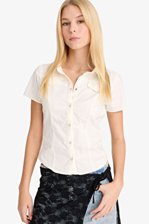 Coool Fitted Kısa Kollu Gömlek