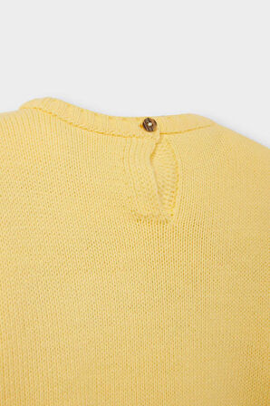 Kız Bebek Bisiklet Yaka Çiçekli Kazak