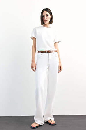 Bisiklet Yaka Kısa Kollu Tişört