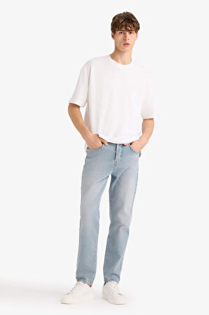 Relax Tapered Fit Dar Paça Jean Pantolon