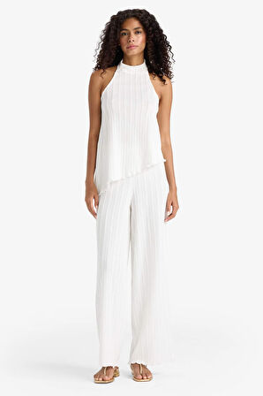 Wide Leg Bürümcük Geniş Paça Pantolon