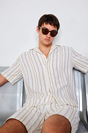 Regular Fit Polo Yaka Kısa Kollu Gömlek