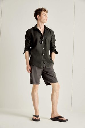 DeFacto %100 Keten Regular Fit Gömlek G0788AX26SMGN827
