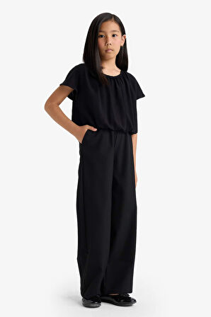 Kız Çocuk Wide Leg Geniş Paça Pantolon