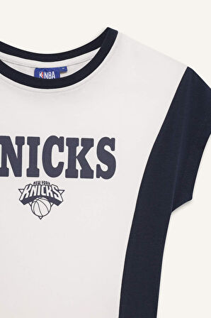 DeFactoFit NBA Brooklyn Nets Slim Fit Dar Kesim Bisiklet Yaka Kısa Kollu Tişört E3613AX25SMER105
