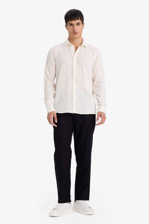 DeFacto REGULAR FIT Polo Yaka Pamuklu Gömlek F9275AX26SPER100