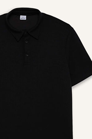 DeFactoFit Standart Fit Polo Yaka Sporcu Modal Kısa Kollu Polo Tişört