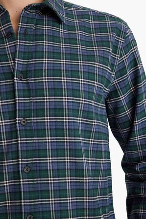 DeFacto REGULAR FIT %100 Pamuk Kareli Gömlek G4992AX26SPGN829