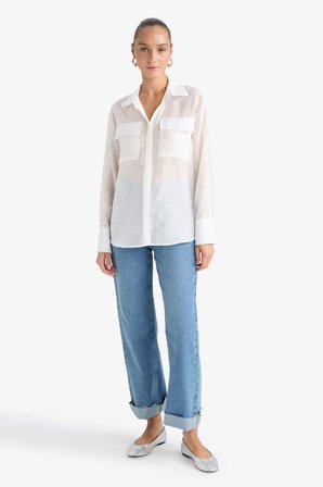 DeFacto Regular Fit Uzun Kollu Gömlek F9140AX25WNWT34