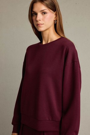 DeFacto Bisiklet Yaka Modal Sweatshirt G2913AX25AUBR115