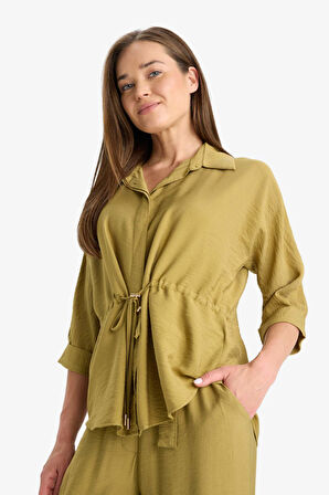 Gömlek Yaka Uzun Kollu Gömlek