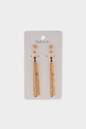 Kadın 2'li Gold Küpe