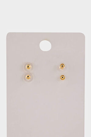 Kadın 2'li Gold Küpe