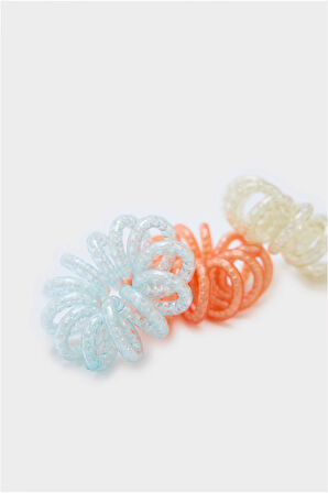 Kadın 3'lü Spiral Lastik Toka