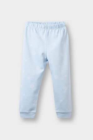 Kız Bebek Frozen Pijama Takımı Uzun Kollu Üst Uzun Alt 