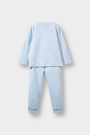 Kız Bebek Frozen Pijama Takımı Uzun Kollu Üst Uzun Alt 