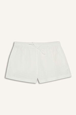 DeFacto A Kesim Normal Bel Kısa Paça Müslin Şort F2868AX25SMWT32