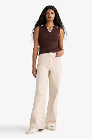 Fitted Polo Yaka Triko Atlet