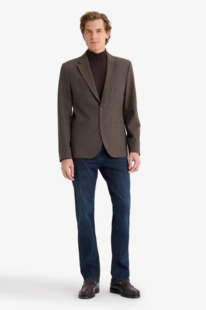 DeFacto Modern Fıt Blazer Ceket F7655AX25AUBN571