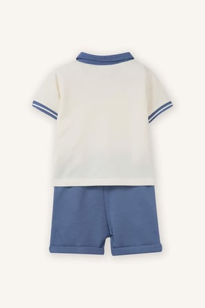 Pike Polo Tişört Şort 2'li Takım Erkek Bebek