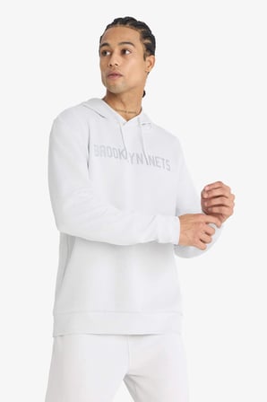 DeFacto NBA Brooklyn Nets Standart Fit Kapüşonlu Baskılı Jakarlı Sweatshirt C8916AX25AUGR519