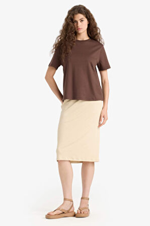 Regular Fit Bisiklet Yaka Kısa Kollu Tişört