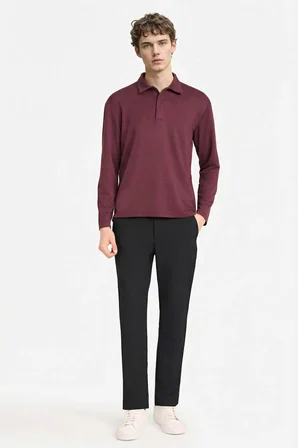 DeFacto Regular Fıt Polo Yaka Sweatshirt G8111AX25WNBR464