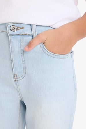 DeFacto Straıght Fıt Düz Paça Jean Pantolon Erkek Çocuk F8501A826SMNM63