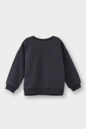 Kız Bebek Disney Lilo & Stitch Bisiklet Yaka Sweatshirt