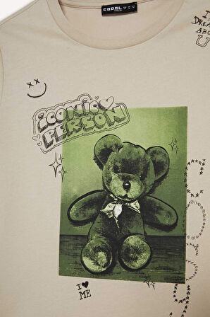 Coool Regular Fit Bisiklet Yaka Baskılı Kısa Kollu Tişört 