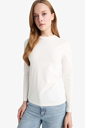 Slim Fit Dar Kesim Yarım Balıkçı Yaka Uzun Kollu Tunik