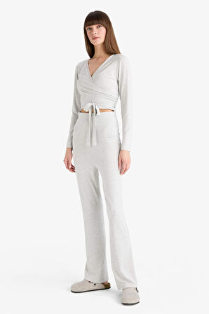 İspanyol Paça Tayt Pantolon-Fall in Love Loungewear