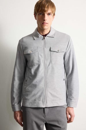 DeFacto Slim Fit Astarlı Fermuarlı Cepli Mevsimlik Mont D7533AX26SPGR221
